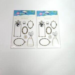 Jane Davenport Colorist Stickers Matte Foil Accents Lot of 2 Packs JD-015